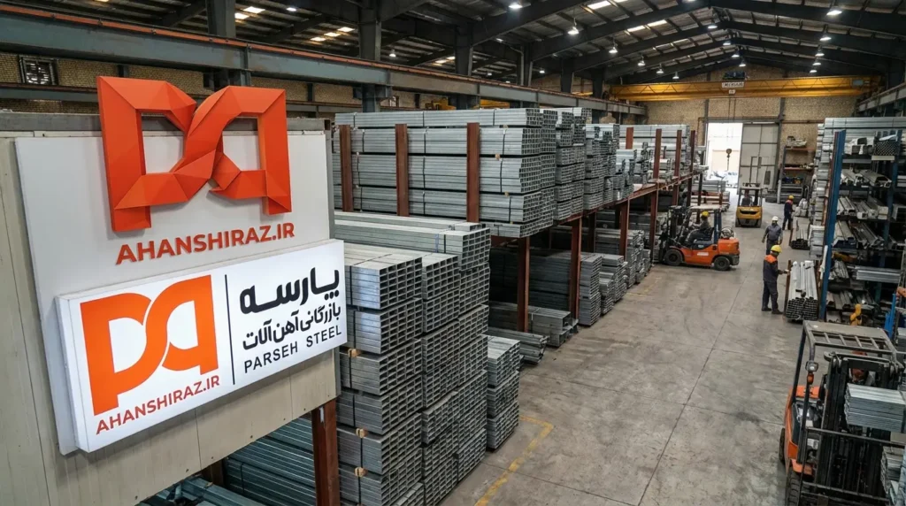 انبار قوطی مبلی و پروفیل صنعتی در شیراز